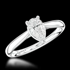 Solitaire 0.40ct F VS2 Diamond Platinum Ring