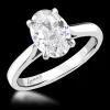 Solitaire 2.01ct F VS2 Diamond Platinum Ring