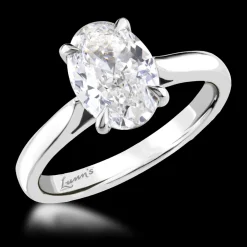 Solitaire 2.01ct F VS2 Diamond Platinum Ring