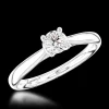 Solitaire 0.20ct F VS Diamond Platinum Ring