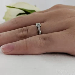 Solitaire 0.20ct F VS Diamond Platinum Ring