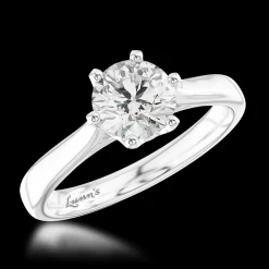 Solitaire 0.90ct G SI1 Diamond Platinum Ring
