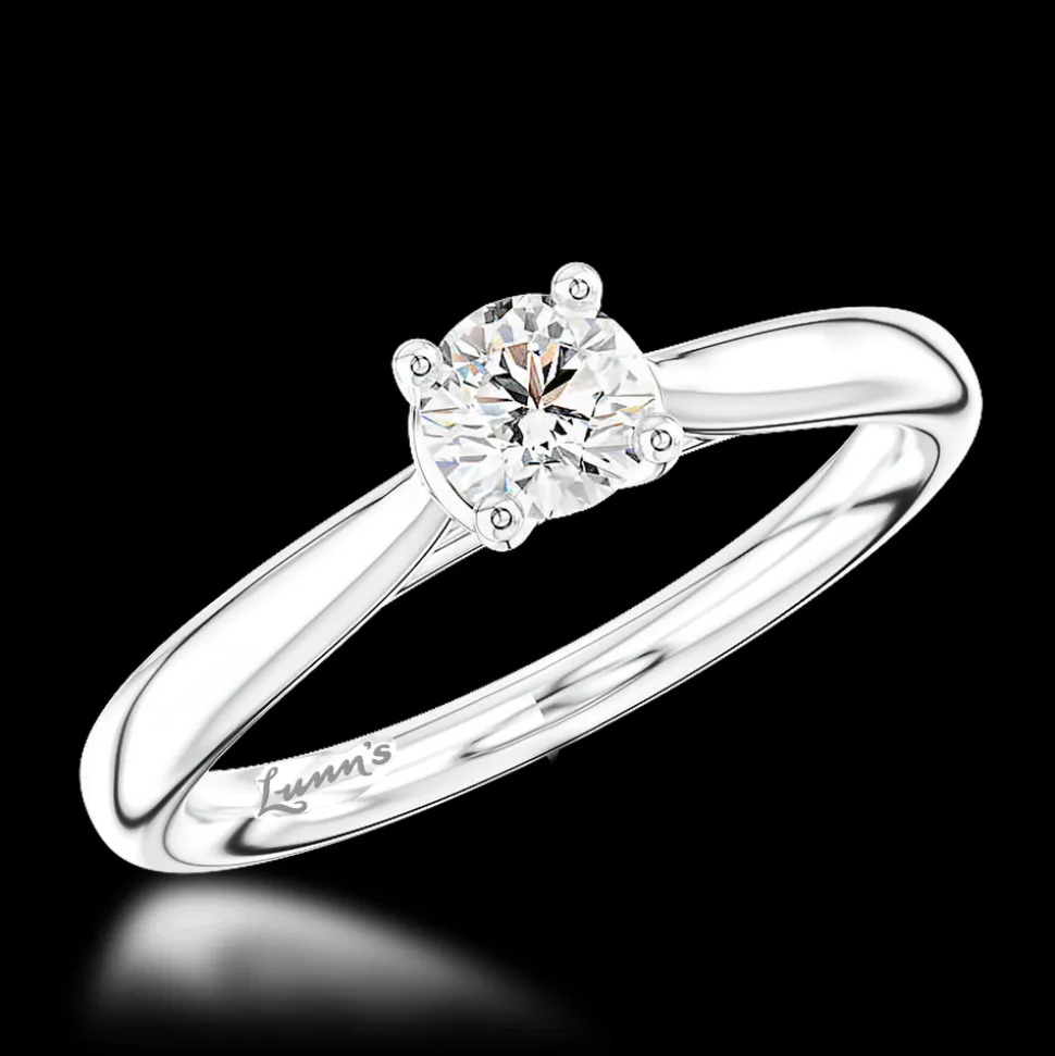 Solitaire 0.20ct G SI Diamond Platinum Ring