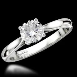 Solitaire 0.81ct G SI2 Diamond Plantinum Ring