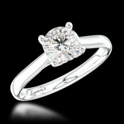 Solitaire 0.70ct G SI1 Diamond Platinum Ring
