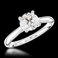 Solitaire 1.30ct G SI1 Diamond Platinum Ring