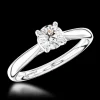 Solitaire 0.51ct G SI1 Diamond Platinum Ring