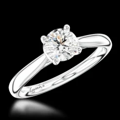 Solitaire 0.70ct G SI1 Diamond Platinum Ring