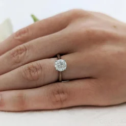 Solitaire 1.80ct G SI2 Diamond Yellow Gold/Platinum Ring
