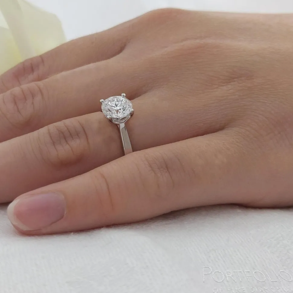 Solitaire 1.20ct G SI1 Diamond Platinum Ring