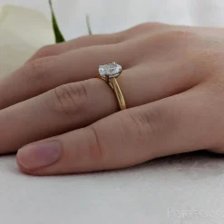 Solitaire 0.70ct G SI1 Diamond Yellow Gold/Platinum Ring
