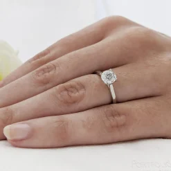 Solitaire 2.01ct G SI2 Diamond Yellow Gold/Platinum Ring