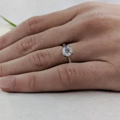 Solitaire 0.70ct G SI1 Diamond Platinum Ring
