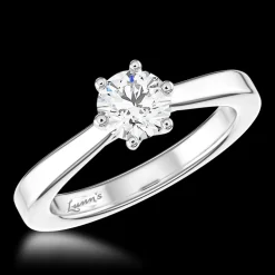 Solitaire 0.70ct G VS2 Diamond Platinum Ring