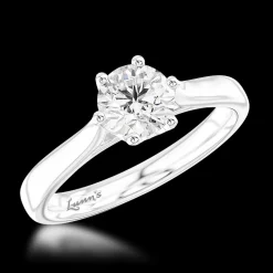 Solitaire 0.70ct G VS2 Diamond Platinum Ring