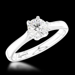 Solitaire 0.50ct G VS2 Diamond Platinum Ring