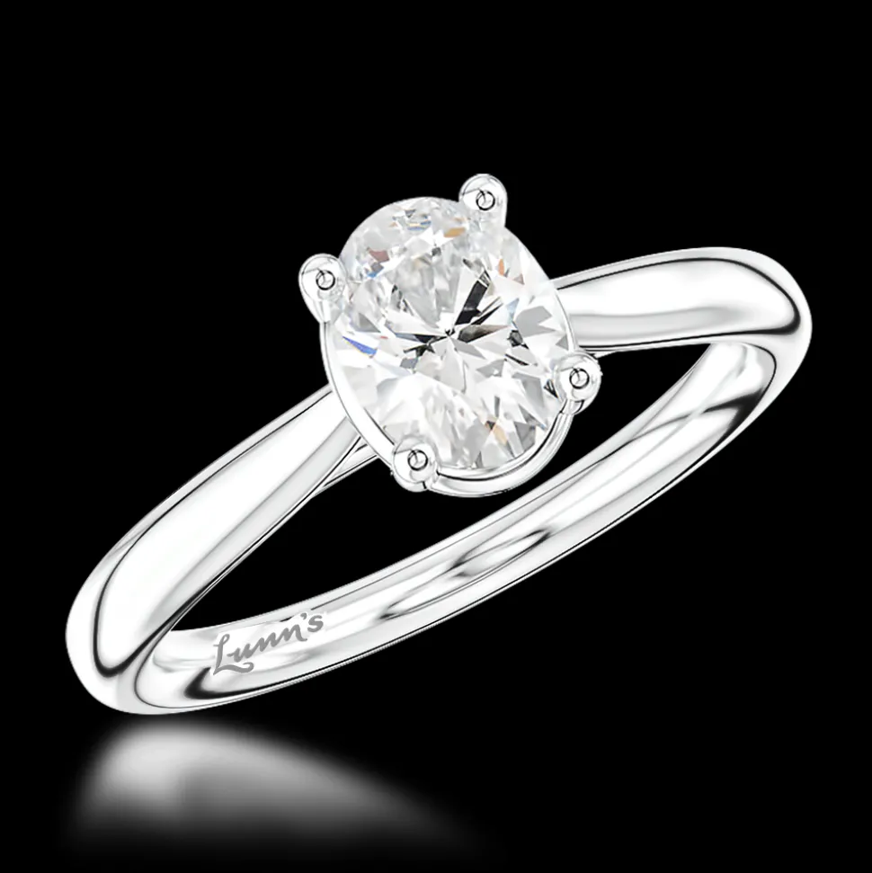 Solitaire 1.01ct G VS2 Diamond Platinum Ring