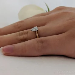 Solitaire 0.30ct G VS Diamond Yellow Gold/Platinum Ring