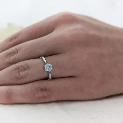Solitaire 0.50ct G VS2 Diamond Platinum Ring