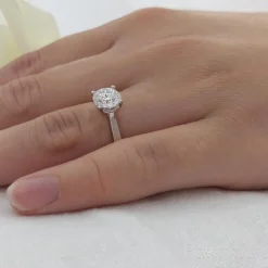Solitaire 1.20ct G VS2 Diamond Platinum Ring