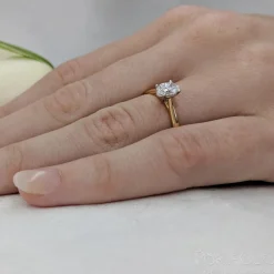 Solitaire 0.40ct G VS2 Diamond Yellow Gold/Platinum Ring