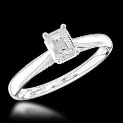 Solitaire 0.40ct G VVS1 Diamond Platinum Ring