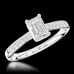 Solitaire 0.80ct G VVS2 Diamond Platinum Ring