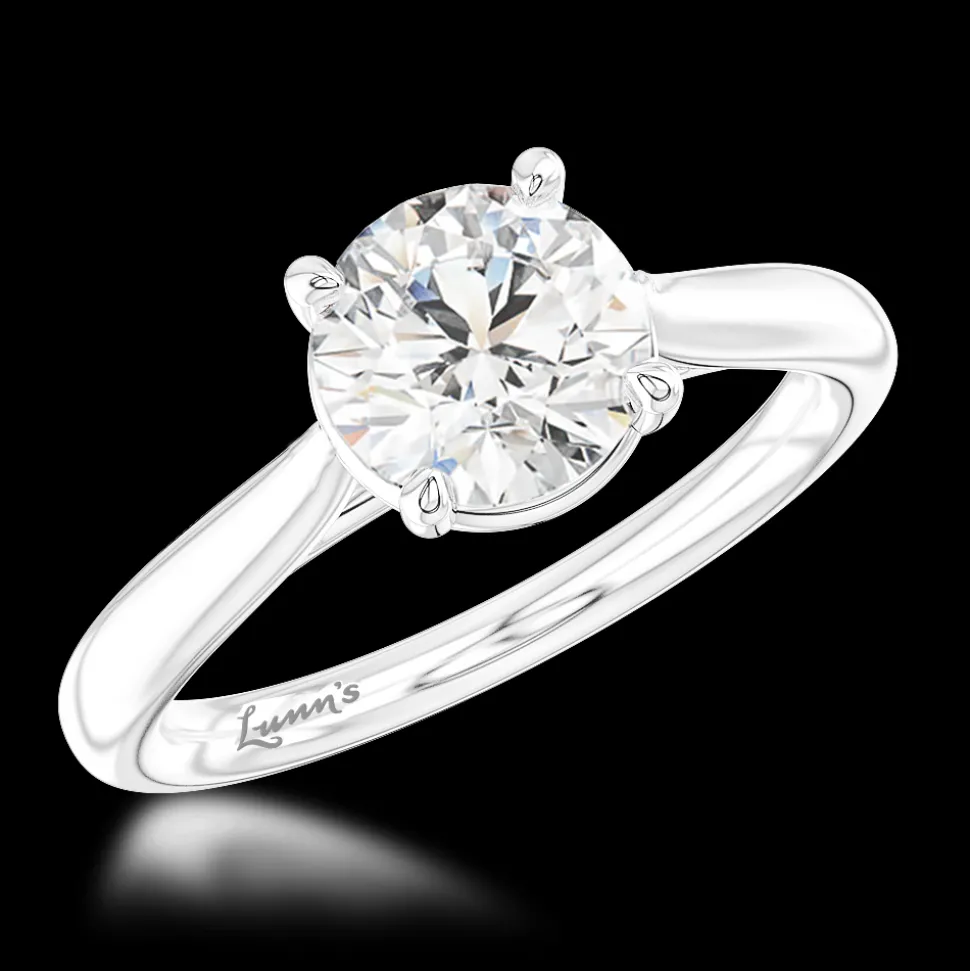 Solitaire 1.00ct H SI2 Diamond Platinum Ring