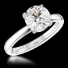 Solitaire 0.80ct I SI1 Diamond Platinum Ring