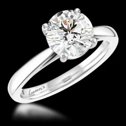 Solitaire 0.80ct I SI1 Diamond Platinum Ring