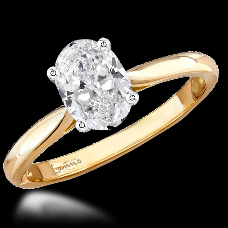 Solitaire1.00ct G VS1 Diamond Yellow Gold/Platinum Ring