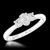 Three Stone 0.20ct F VS Diamond Platinum Ring