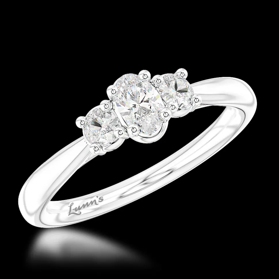 Three Stone 0.20ct F VS Diamond Platinum Ring