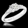 Three Stone 0.50ct H SI2 Diamond Platinum Ring
